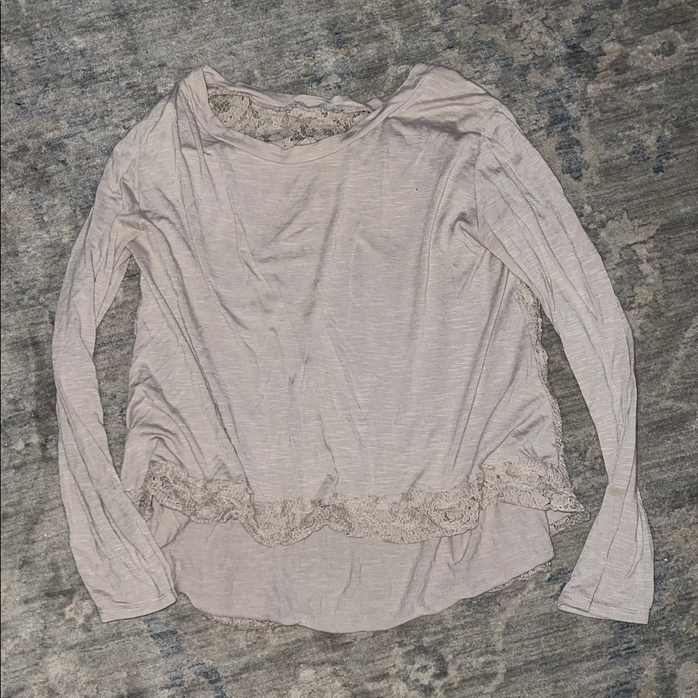 Elegant Lace Trim Women's Top